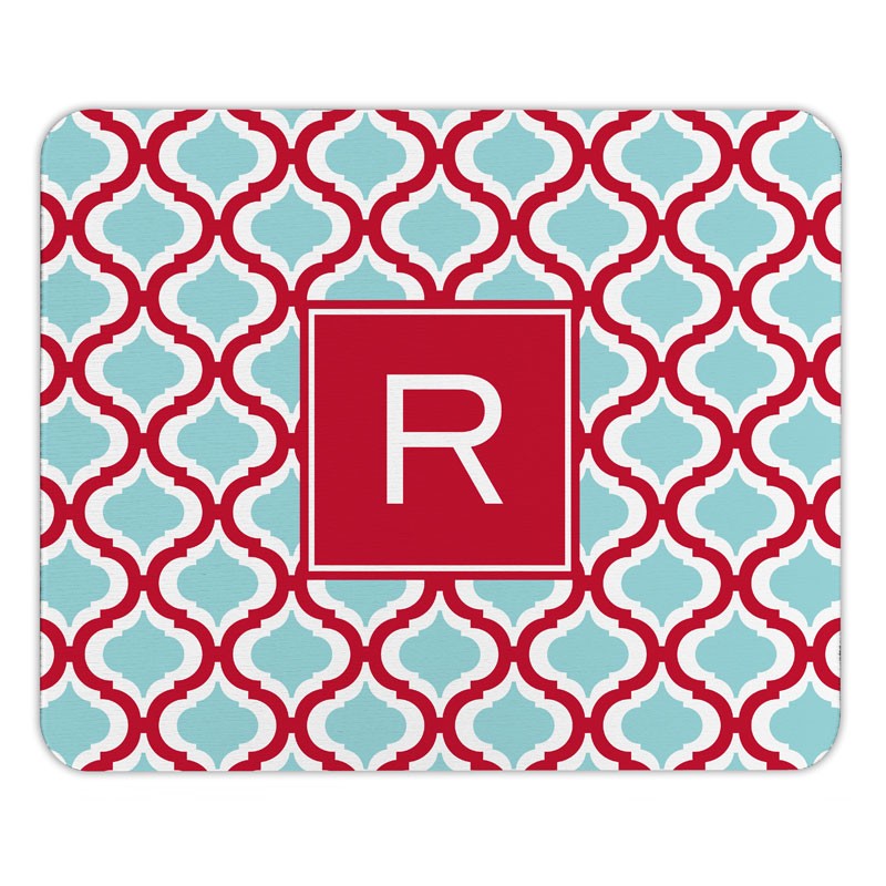 boatman geller kate red & teal mouse pad