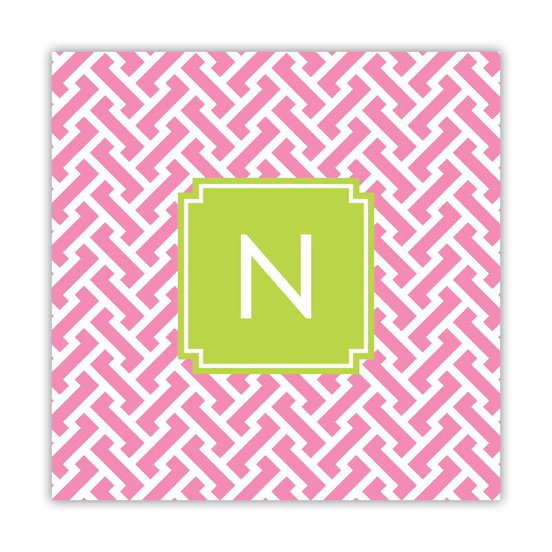 stella pink square paper coaster set of 50