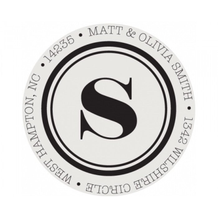 the wilshire self - inking circle stamp