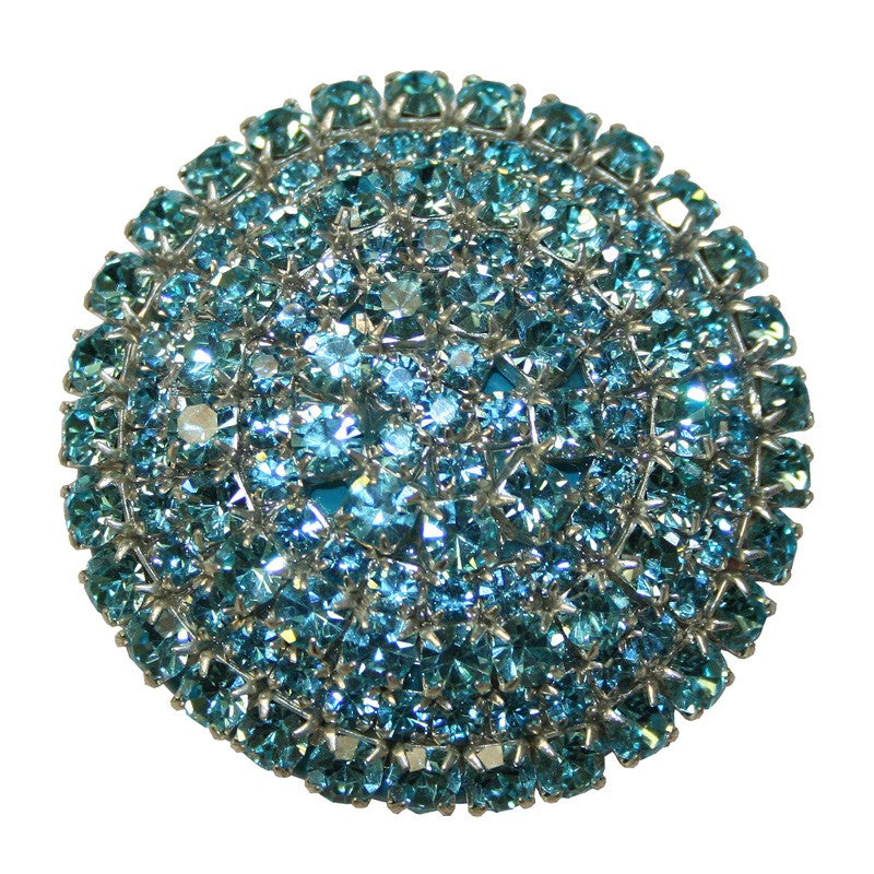 brilliant aqua crystal drawer knob
