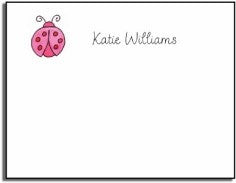 personalized kids notes  little ladybug