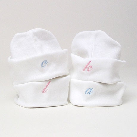 personalized beanie hat set
