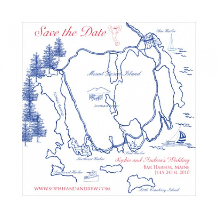 sophie & andrew save the date card