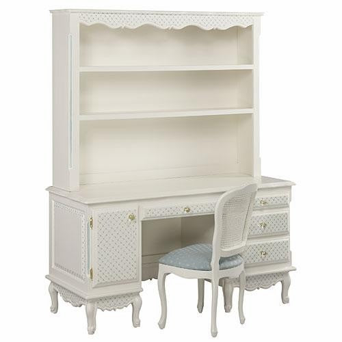 french computer desk/with optional hutch