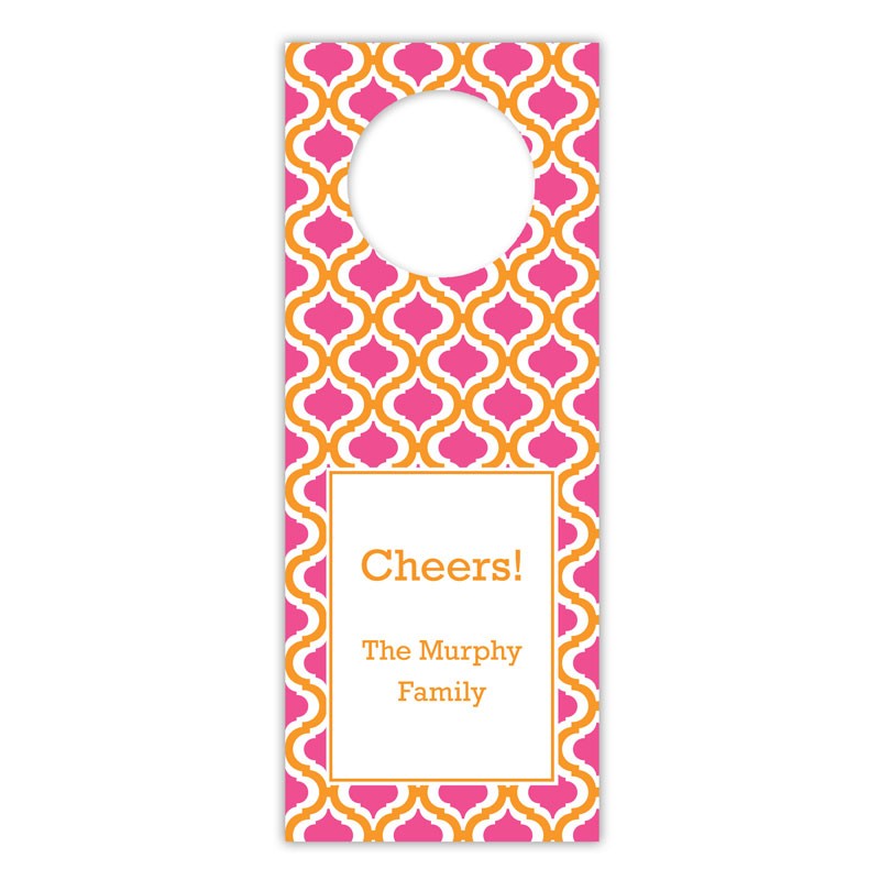 boatman geller kate tangerine & raspberry wine tags