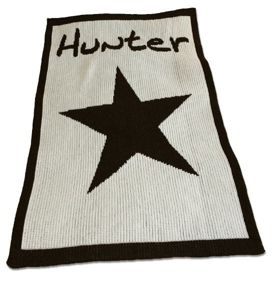 personalized baby blanket with star and name