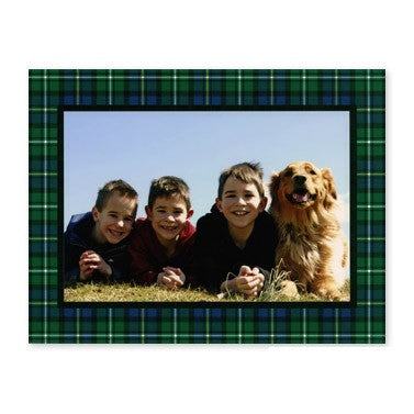 boatman geller black watch plaid photocard