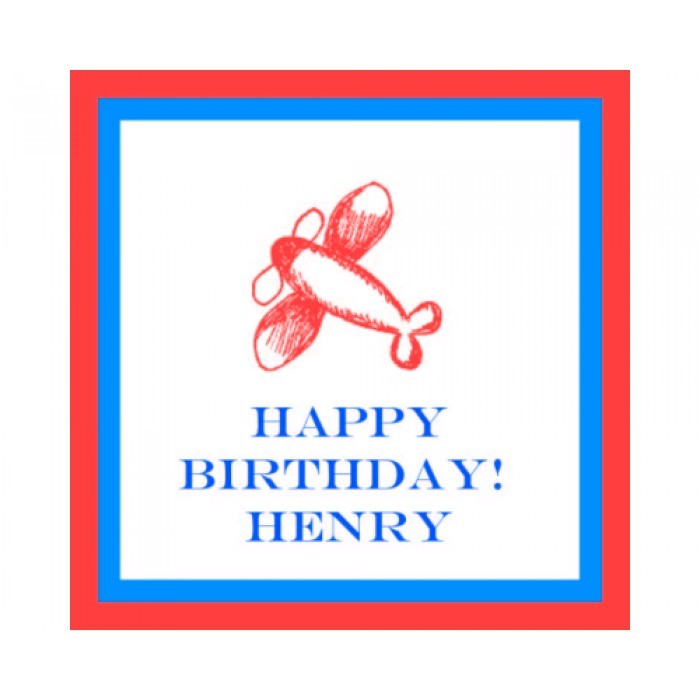 airplane birthday gifts sticker