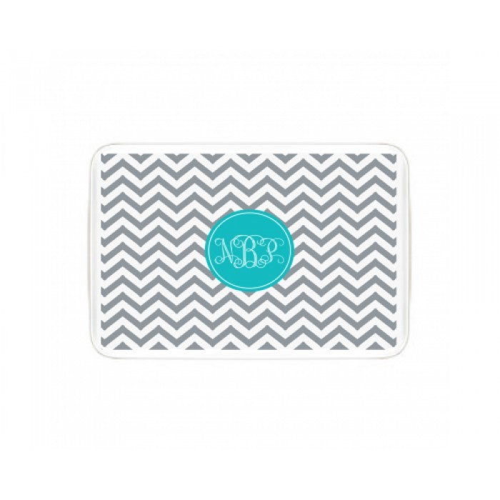 chevron children's melamine platter