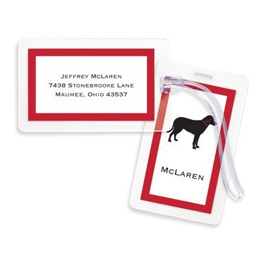 boatman geller lab black bag tags