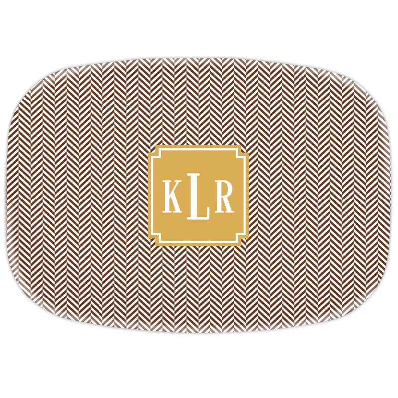 boatman geller herringbone chocolate platter