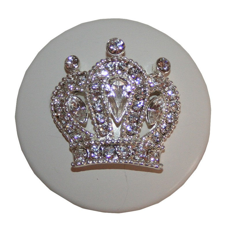 pink crystal crown knob