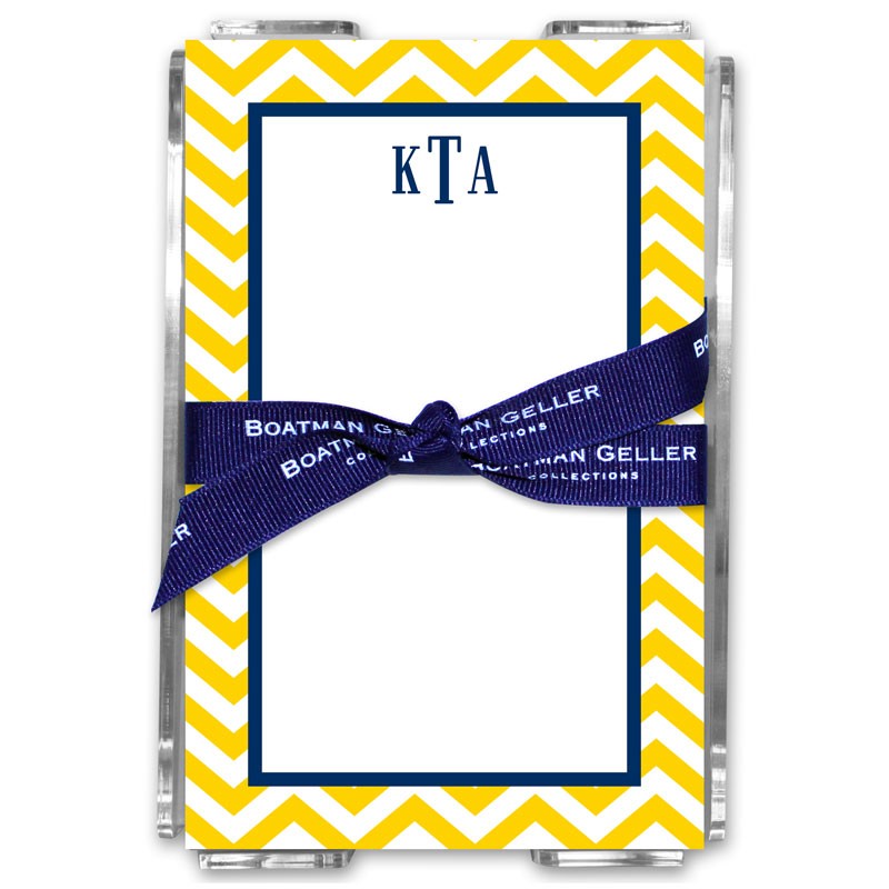 boatman geller chevron sunflower note sheets in acrylic note sheets