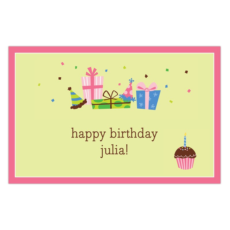 boatman geller birthday lime disposable placemats