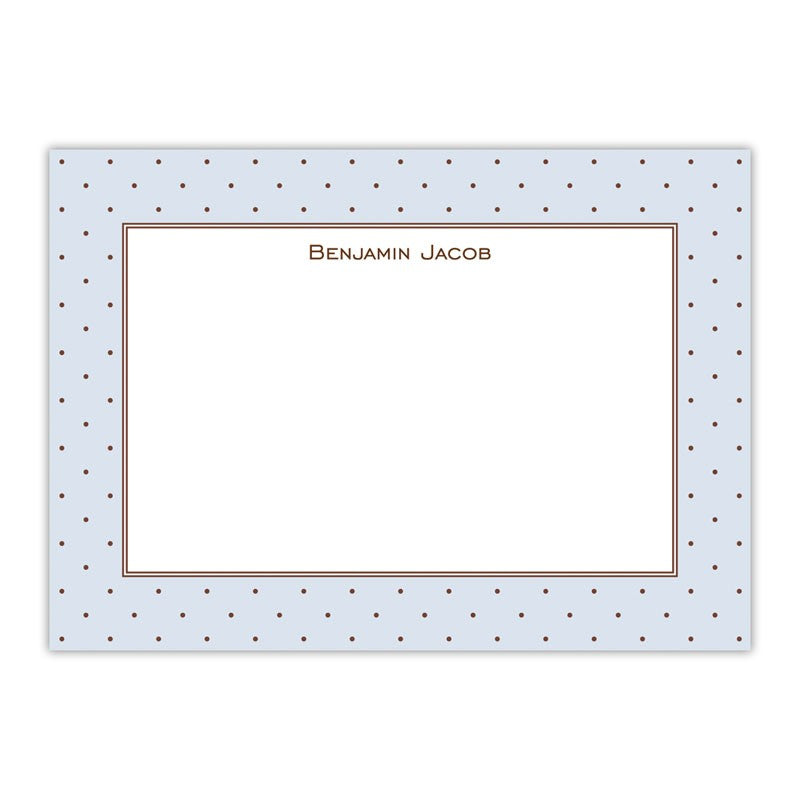 boatman geller dot blue with brown large flat