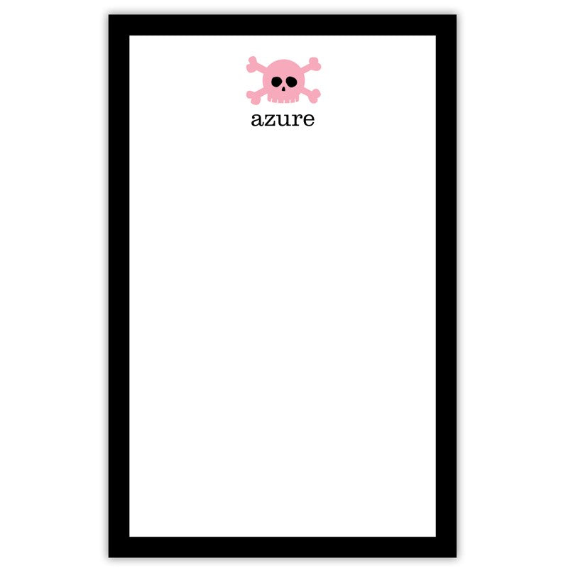 boatman geller skull notepad