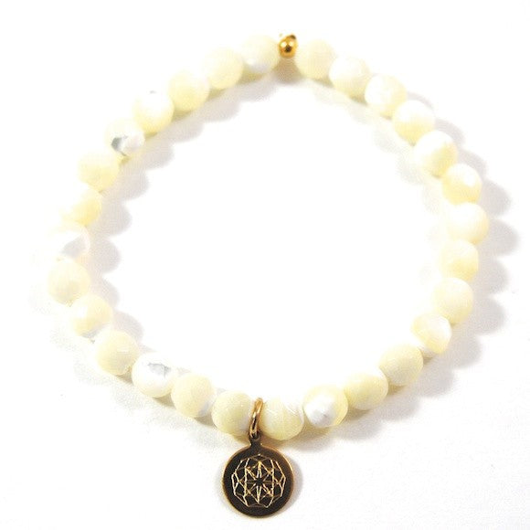Customize Your Charm - Mother Of Pearl Classic Charm Bracelet