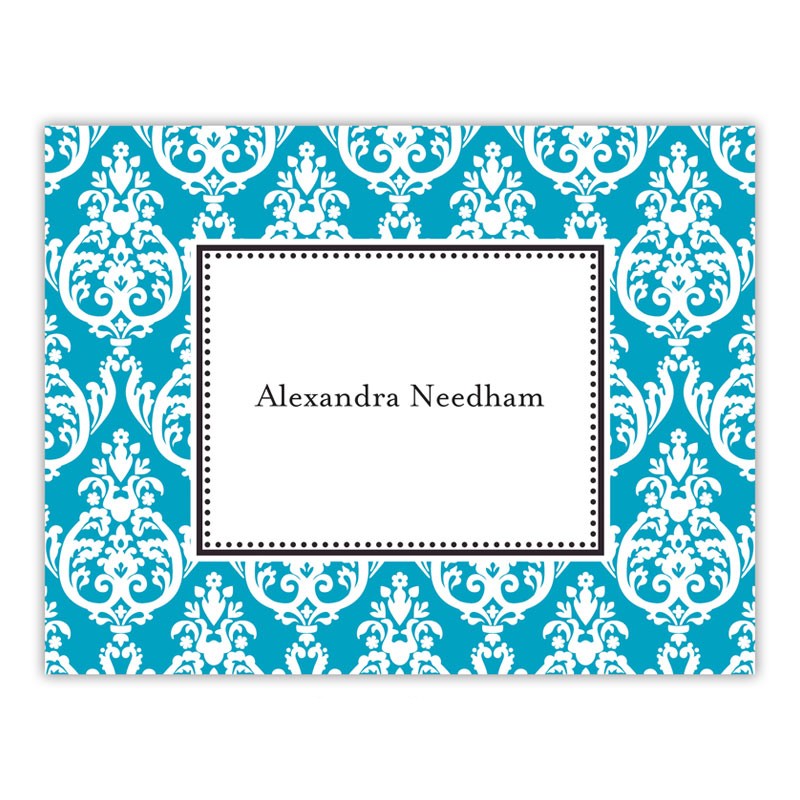 boatman geller madison teal foldover note