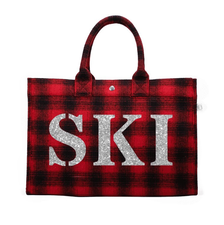 Limited Edition Red Plaid Flannel SKI bag