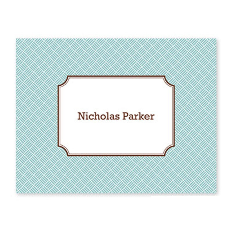 boatman geller basketweave slate foldover note cards