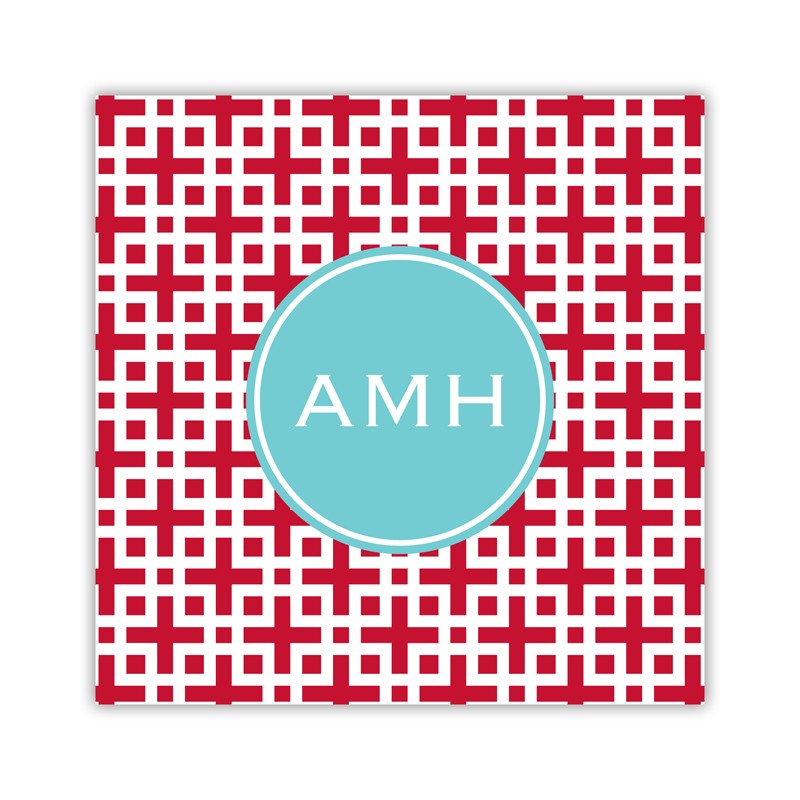 lattice cherry square paper coaster set of 50