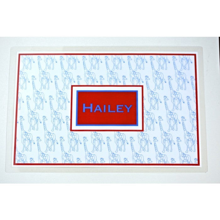 giraffe children's placemat