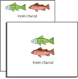 personalized everyday notes  gone fishing