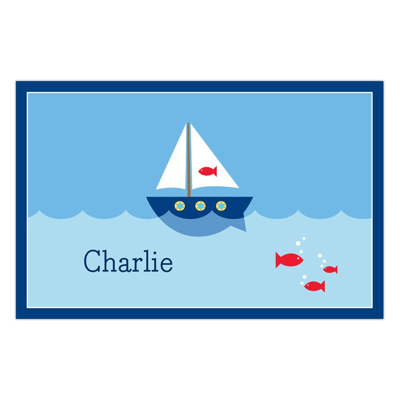 boatman geller sailboat disposable placemats