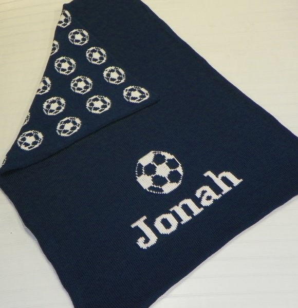 personalized soccer blanket