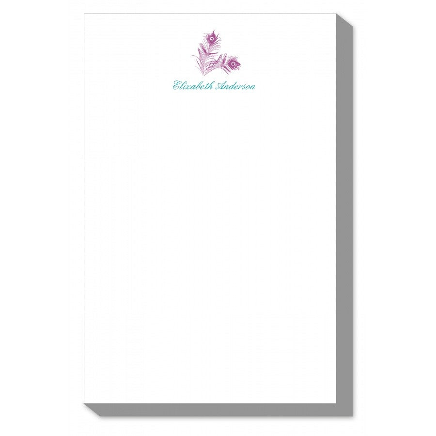 Peacock Feather Notepads