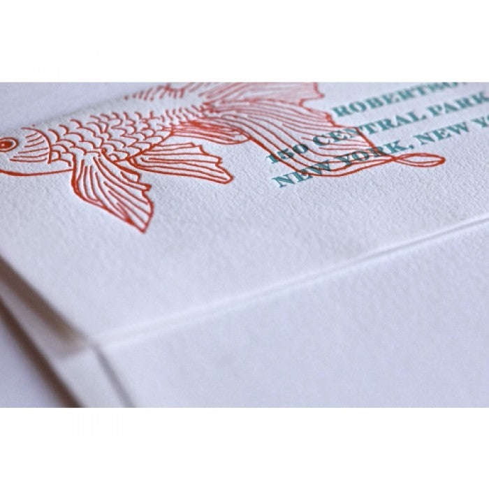 hooked engagement party card