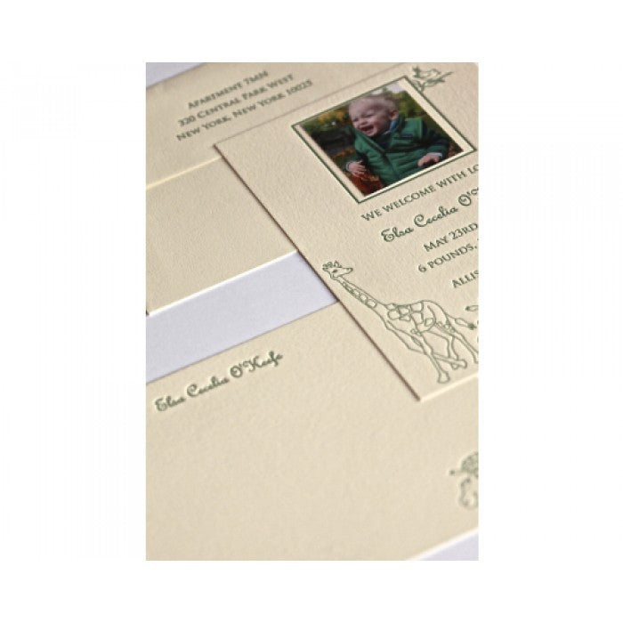 elsa giraffe kid's stationery