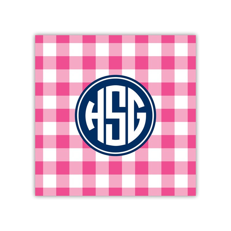 classic check raspberry coaster square paper coaster set of 50