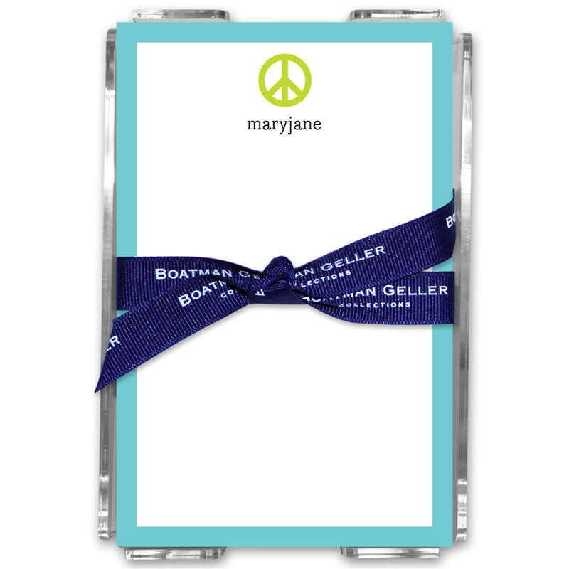 boatman geller peace sign acrylic note sheets