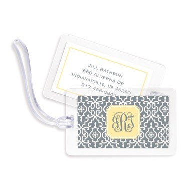 boatman geller wrought iron gray bag tags