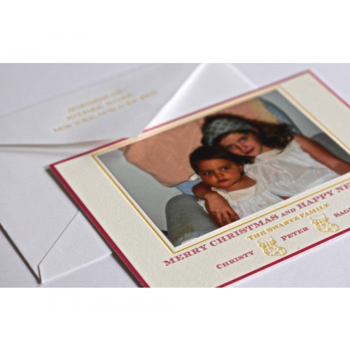 stocking holiday card