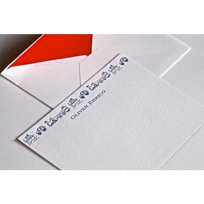 oliver vehicles kid's stationery