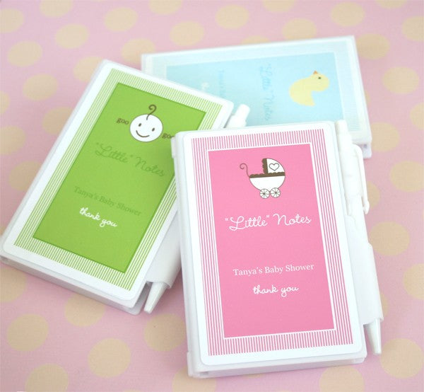 Personalized Baby Shower Notebook Favors