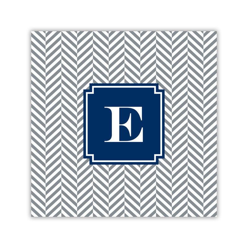 herringbone gray square paper coaster set of 50