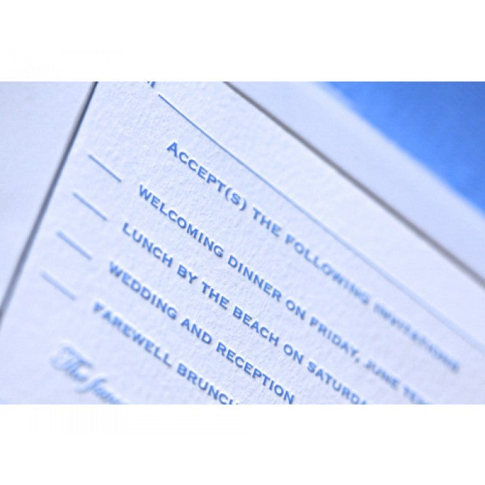 sarah & rob response card