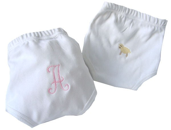 monogrammed diaper cover