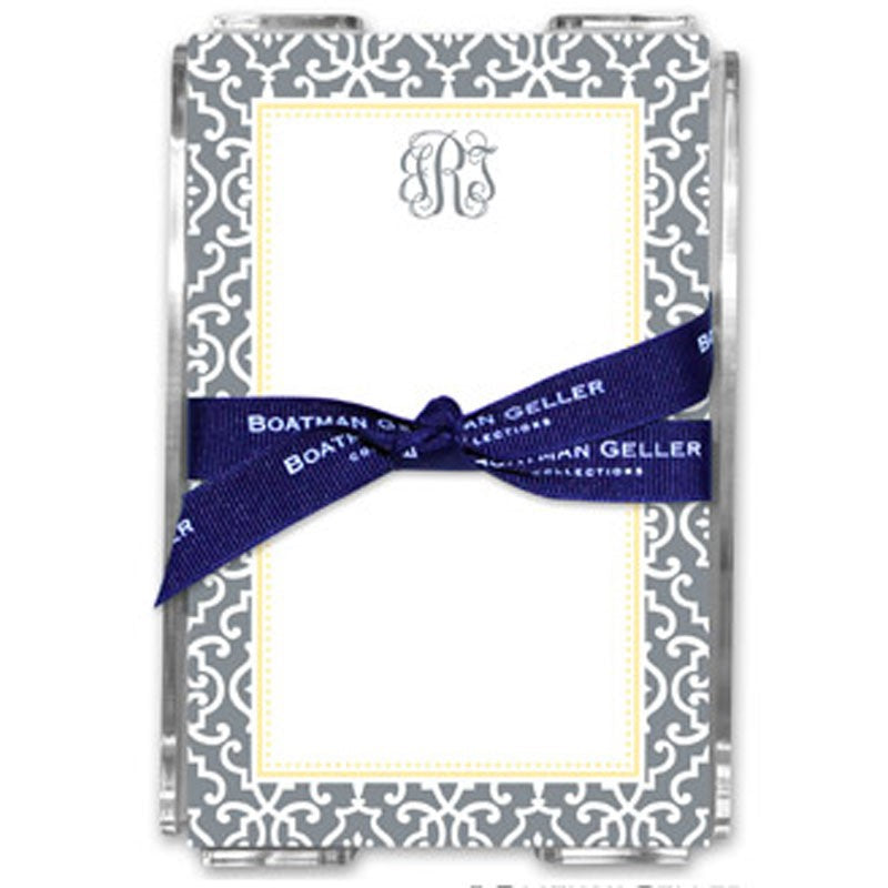 boatman geller wrought iron gray note sheets in acrylic