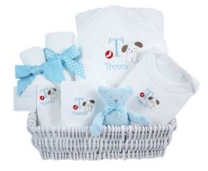 luxury baby gift basket - puppy