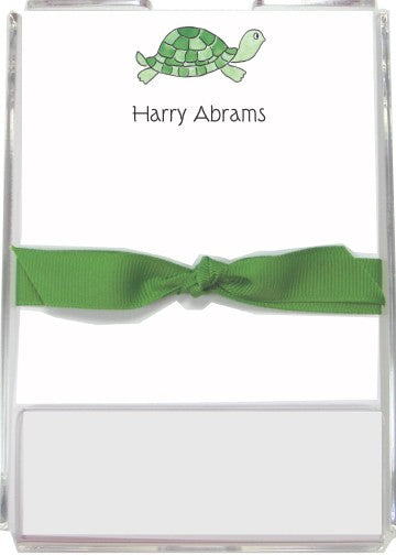 personalized memo sets  tiny turtle