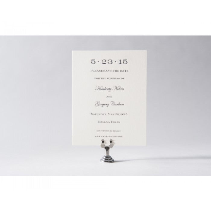 kim & greg save the date card