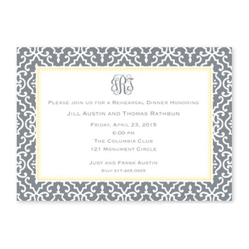 boatman geller wrought iron gray flat notecards