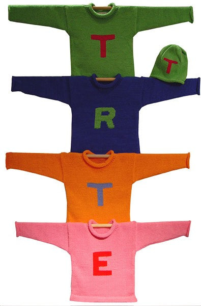 personalized letter sweater