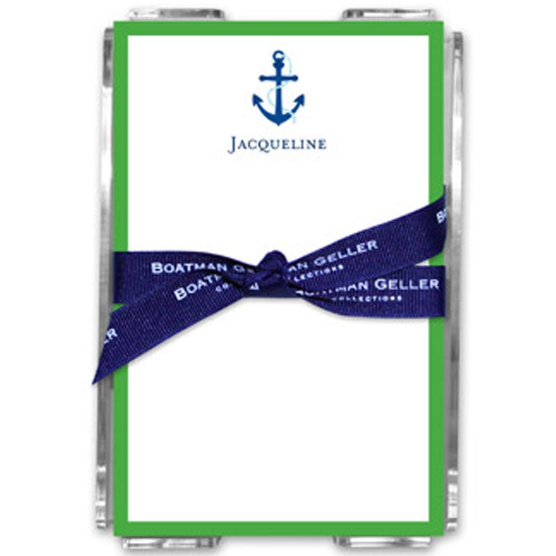 boatman geller icon anchor with border note sheets in the acrylic