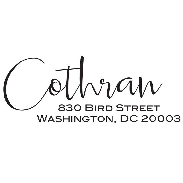 Return Address Stamp Style-29