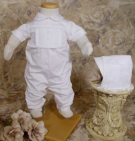 cotton sateen short sleeve coverall